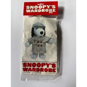 Vintage Snoopy's Wardrobe Sherlock Holmes Outfit Peanuts NIP for Baby Plush